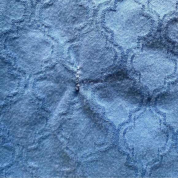 Lilly Pulitzer Kelly Textured Skinny Ankle Pants Light Blue Size 2 Flawed - Picture 7 of 7